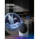 Технопапа · Стиральная машина Haier HWD80-BP14929S с сушкой, фронтальная загрузка, 8 кг, 15 программ, 1400 об/мин, серая