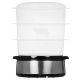 Технопапа · Пароварка Centek CT-1457, 800Вт, 9 л, 3 яруса, нержавеющая сталь, пластик, серебристая