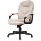 Технопапа · Бюрократ Кресло руководителя Бюрократ CH-668 светло-бежевый Holland 06, крестов. пластик