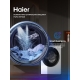 Технопапа · Стиральная машина под раковину Haier HW50-BP1026, инверторная, 5 кг, 12 программ, 1000 об/мин, с паром, автовзвешивание