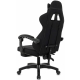 Технопапа · Кресло игровое Zombie Weaver, черный, с подголов, крестов. пластик, подст. для ног пластик черный