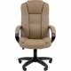 Технопапа · Кресло руководителя Chairman 600LT Россия чер. пласт экопремиум бежевый