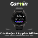 Технопапа · Умные часы Garmin Epix Pro 42 мм(Gen 2) Sapphire Edition, Amoled, черный силиконовый ремешок (010-02802-15)