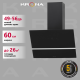Технопапа · Вытяжка кухонная 60 см наклонная KRONA BRUNA 600 BLACK S